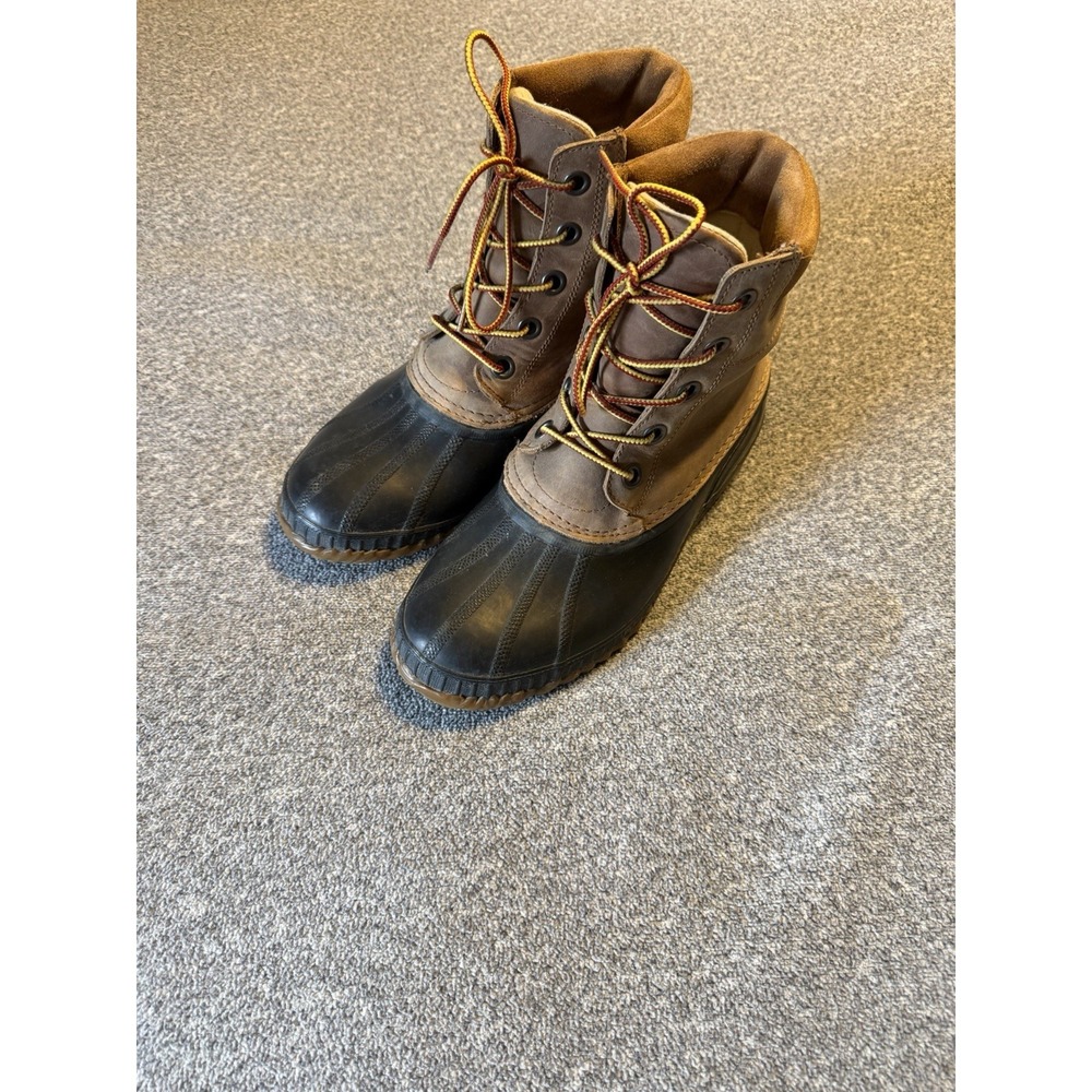 Cheyanne‎ Brown Leather Winter Duck Ankle Boots Sorel Men Sz. 8